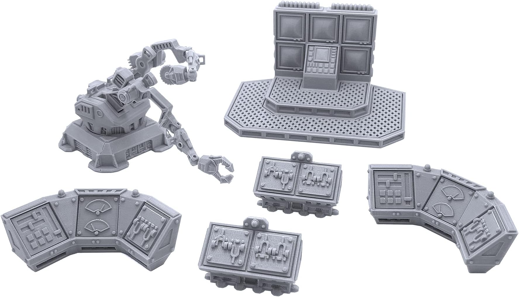 Robotic Manufacturing Bundle by Terrain4Print, 3D Printed Tabletop RPG Scenery and Wargame Terrain for 28mm Miniatures