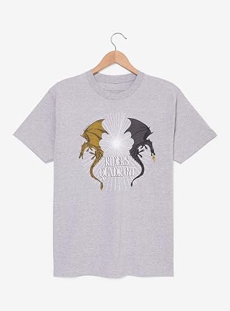 BoxLunch Fourth Wing Riders Quadrant Womens T-Shirt Exclusive Light Grey SM