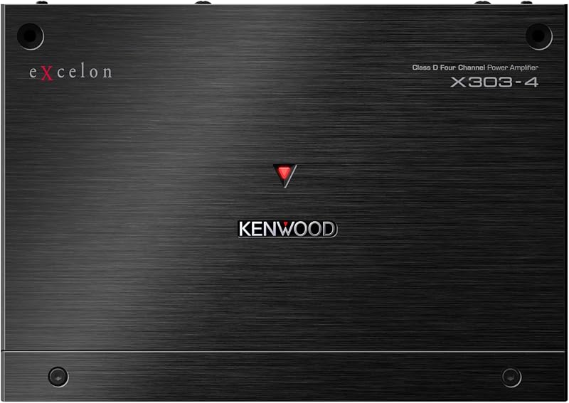 amplificador de potencia de 4 canales eXcelon X303-4 Clase D – Amplificador compacto de 600 W de alto rendimiento con controles ajustables, claridad de sonido superior y protección avanzada