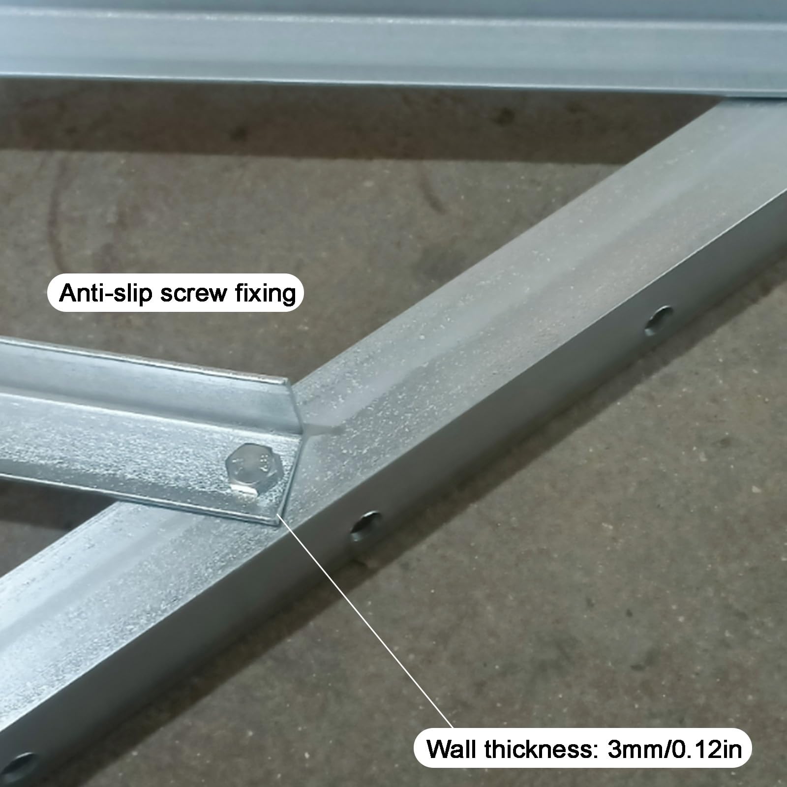Soporte Universal de Pared, Soporte Aire Acondicionado Exterior, Kit de Instalación, Ángulo de Hierro Galvanizado de Alta Resistencia, Hasta 300 Kg
