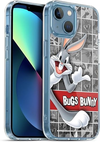 Miniatura 179 de Head Case Designs Funda de gel suave con licencia oficial de Looney Tunes Retro Bugs Bunny compatible con Apple iPhone 11 Pro Max Retro,Blanco y
