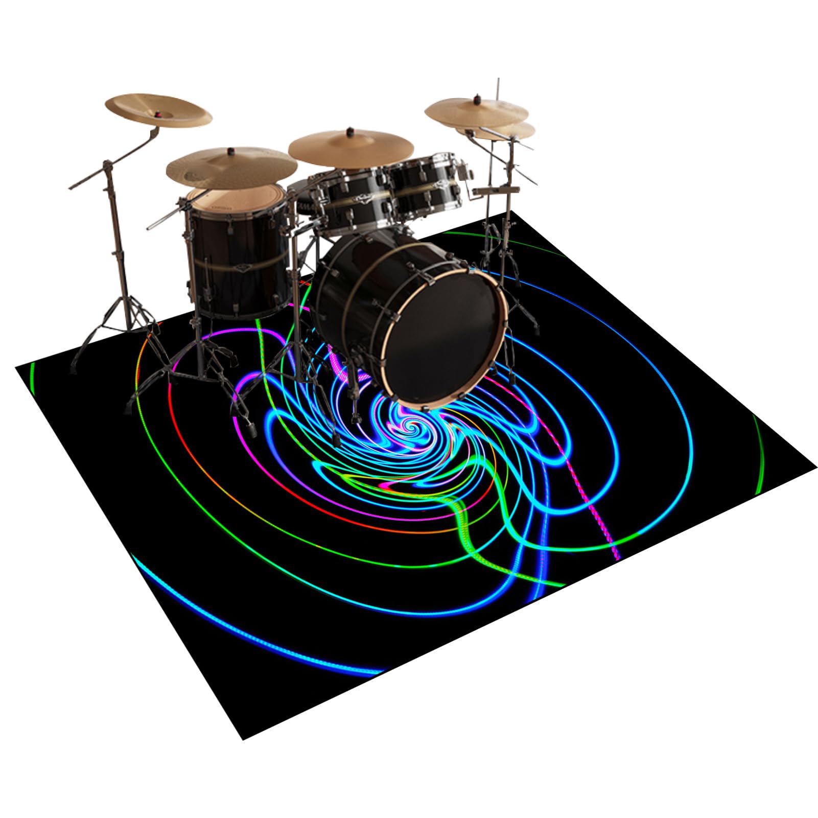 Mata ochronna do akcesoriów perkusyjnych elektroniczna mata perkusyjna dźwiękoszczelna mata bębnowa mata akustyczna mata podłogowa do instrumentów muzycznych 140 x 120 cm