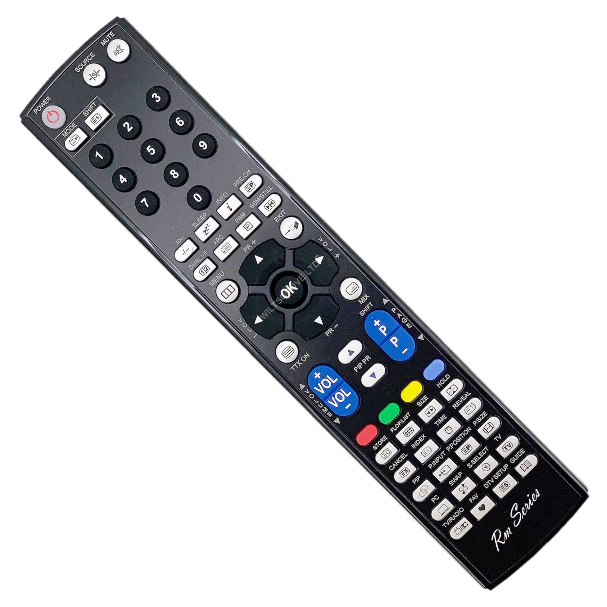 RM Series Remote Control Compatible with SWEDX XV119TVWASH XV126TV XV1-26TV XV132TV XV1-32TV XV140TV XV1-40TV