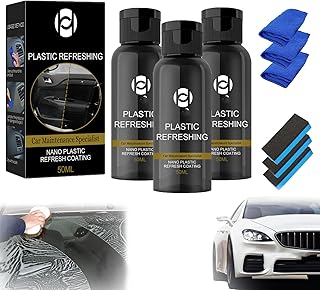 UltiShine Plastic Revitalizing Coating Agent, Gotosleeps Plastic Revitalizing Coating Agent, Nano Plastic Refreshing Coating, Automotive Interior Cleaner (50ml-3PC)