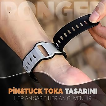 Rongep [Dynamic Loop] Samsung Galaxy Watch 9/8 44mm/40mm/Classic 46mm ile Uyumlu Kordon Çift Renkli Silikon Samsung Watch 9 44mm Kordonu Premium Yumuşaklıkta Galaxy Watch 9 Kordon
