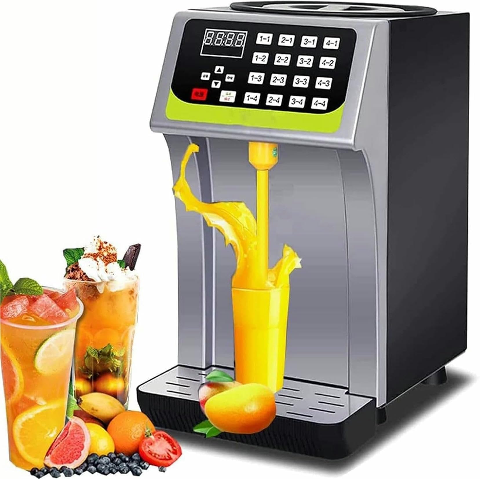 Equipo para té de burbujas sin goteos mediante dispensador automático comercial de fructosa