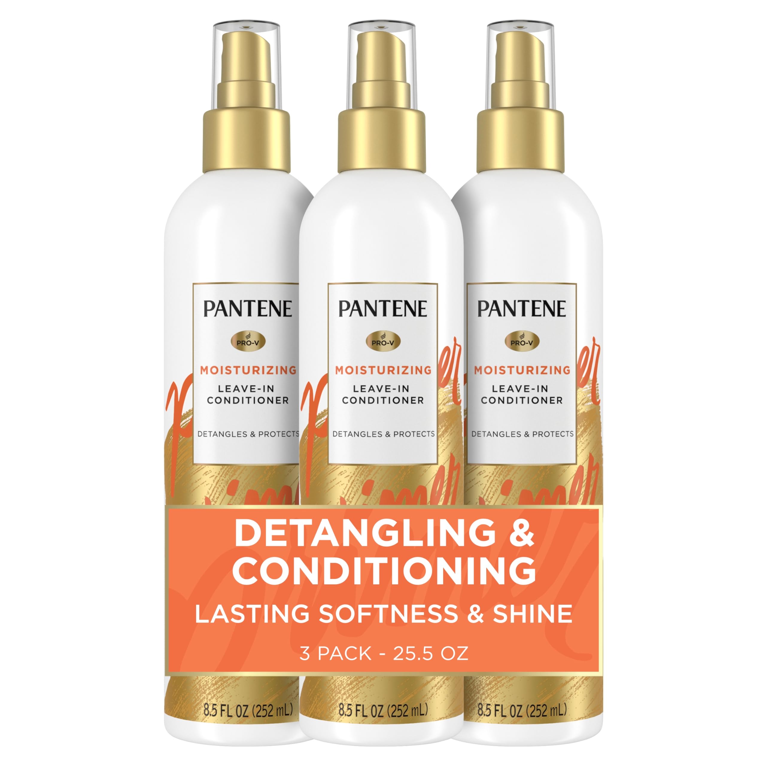 Pantene Conditioning Detangler Spray Pro-V Repair Protect Nutrient Boost for Damaged Hair Antioxidant Enriched Leave-In Conditioner Smooth Shine