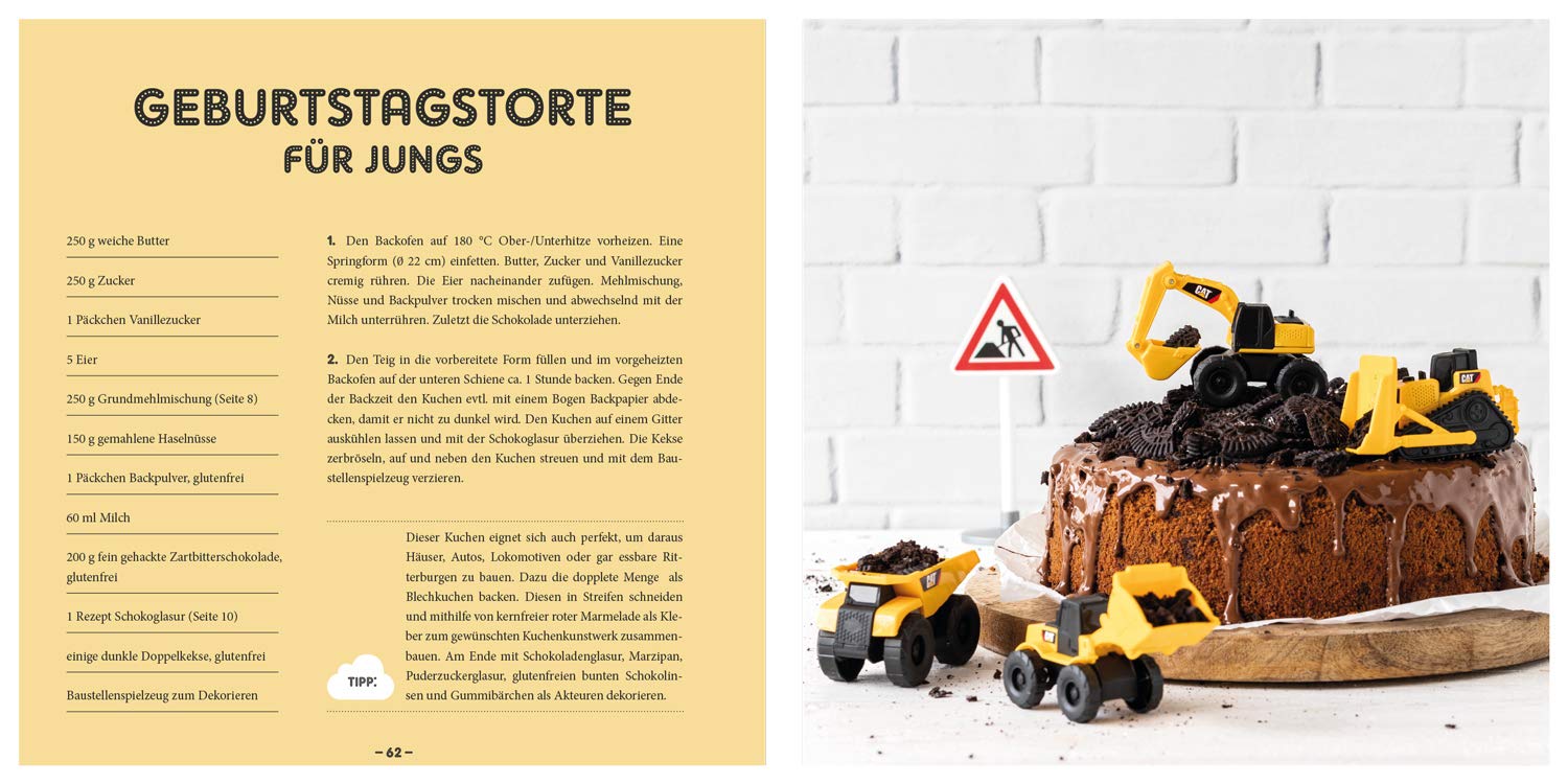 Glutenfrei Backen für Kinder: Geburtstagskuchen, Muffins, Waffeln & Pizza | Glutenfreie Backrezepte bei Zöliakie und Glutenunverträglichkeit | Grundteige und Infos zu glutenfreier Ernährung