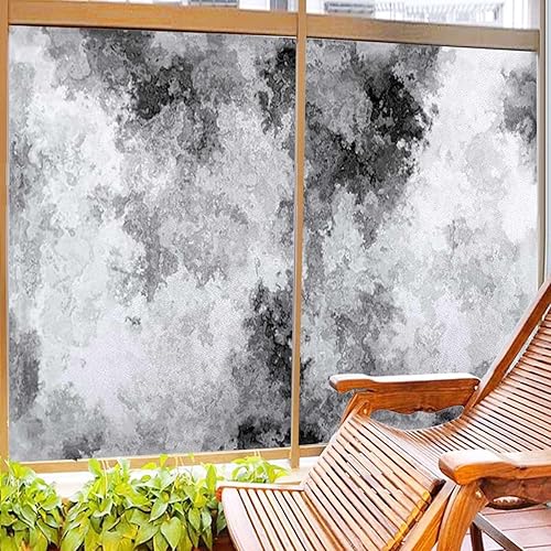 Miniatura 4 de Película de privacidad para ventana de polvo gris, adhesivos decorativos para ventana, calcomanías de control de calor, tinte de vinilo para