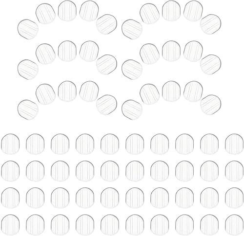 EXCEART 100 almohadillas de silicona para aretes de clip, almohadillas de disco transparente para aretes, accesorios de relleno de rosca