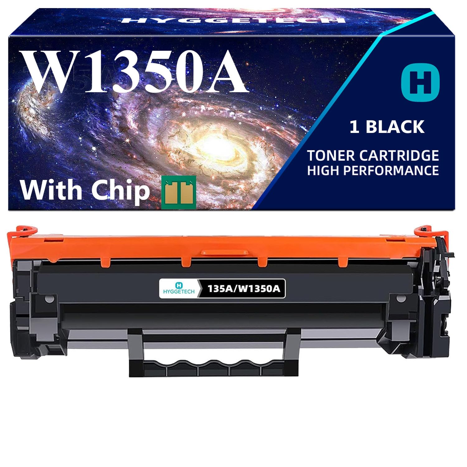 Hyggetech W1350A Toner con chip compatibile con HP 135A W1350A Toner 135X W1350X per HP Laserjet MFP M234dw M234sdw M234sdn M234dwn M209dw M209dwn M234 M209