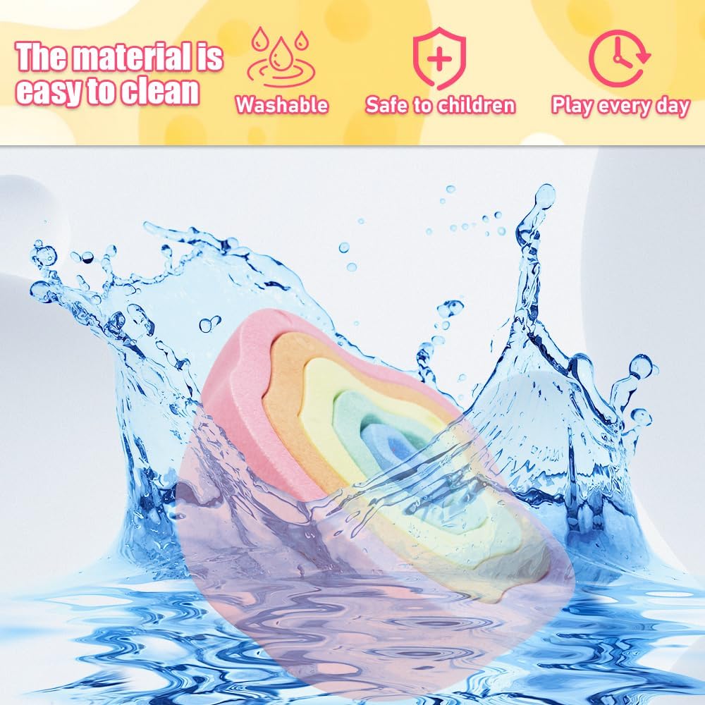Toddler Stepping Stones, Stimulate Children's Creativity and Imagination, Improve Their Balance and Motor skills, Flower-Shaped Stepping Stones, 5-piece set (Pink)