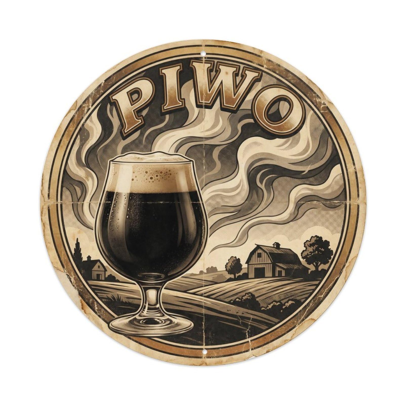 Taproom Beer Culture Polish Lager Mug Classic Cafe Metal Tin Sign