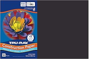 Recycled Tru-Ray Construction Paper, 12 x 18 Black