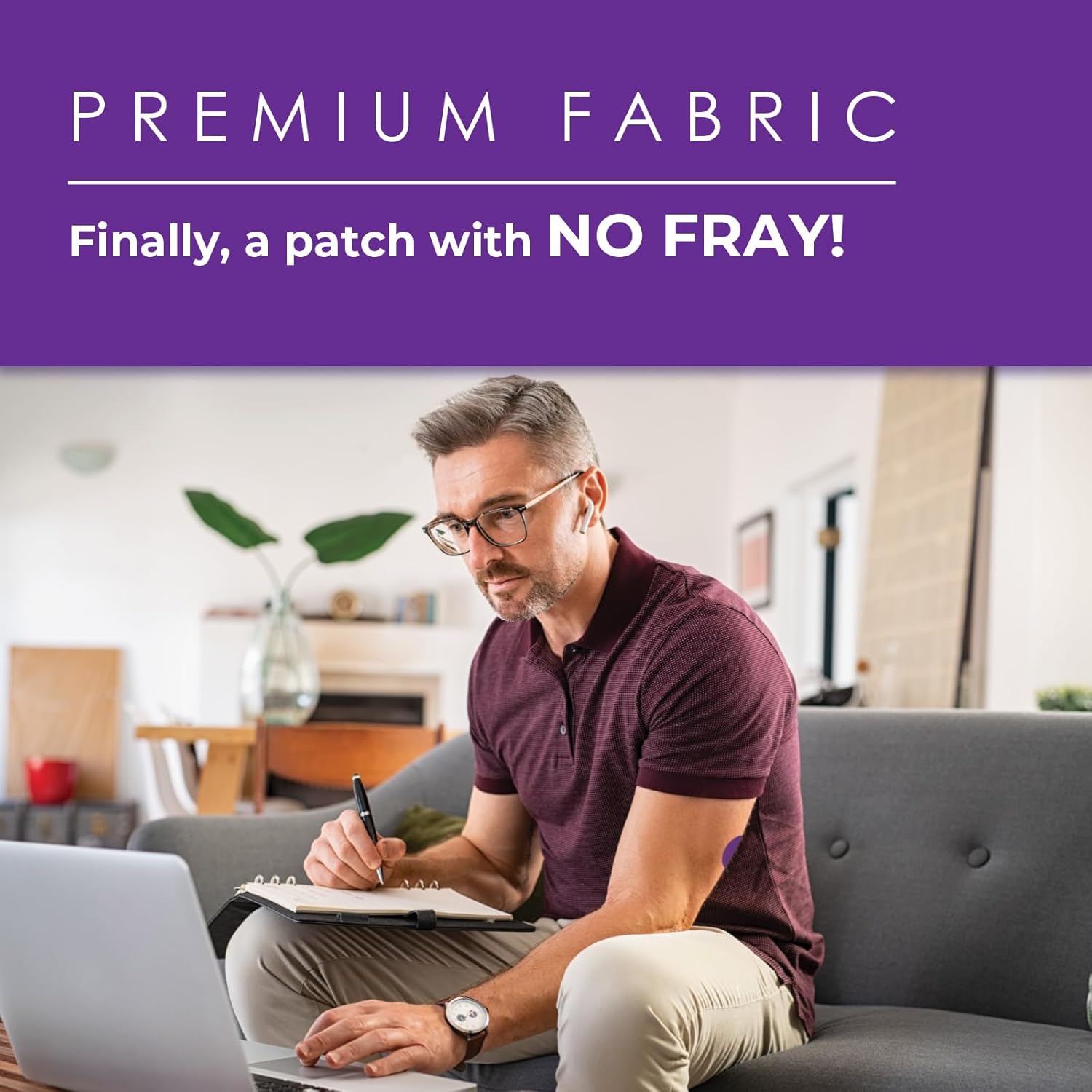 CGM Overpatch | Dexcom G7, Stelo | Purple Full Coverage Design| 25-Count | Waterproof Adhesive | Anti-Fray | Easy Application & Removal | Made in USA | Sensor Protection