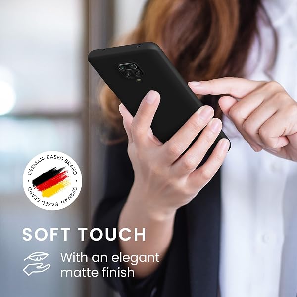 kwmobile Hülle kompatibel mit Xiaomi Redmi Note 9S / 9 Pro / 9 Pro Max Hülle - weiches TPU Silikon Case - Cover geeignet für kabelloses Laden - Schwarz matt Redmi Note 9S / 9 Pro / 9 Pro Max Schwarz matt - 3