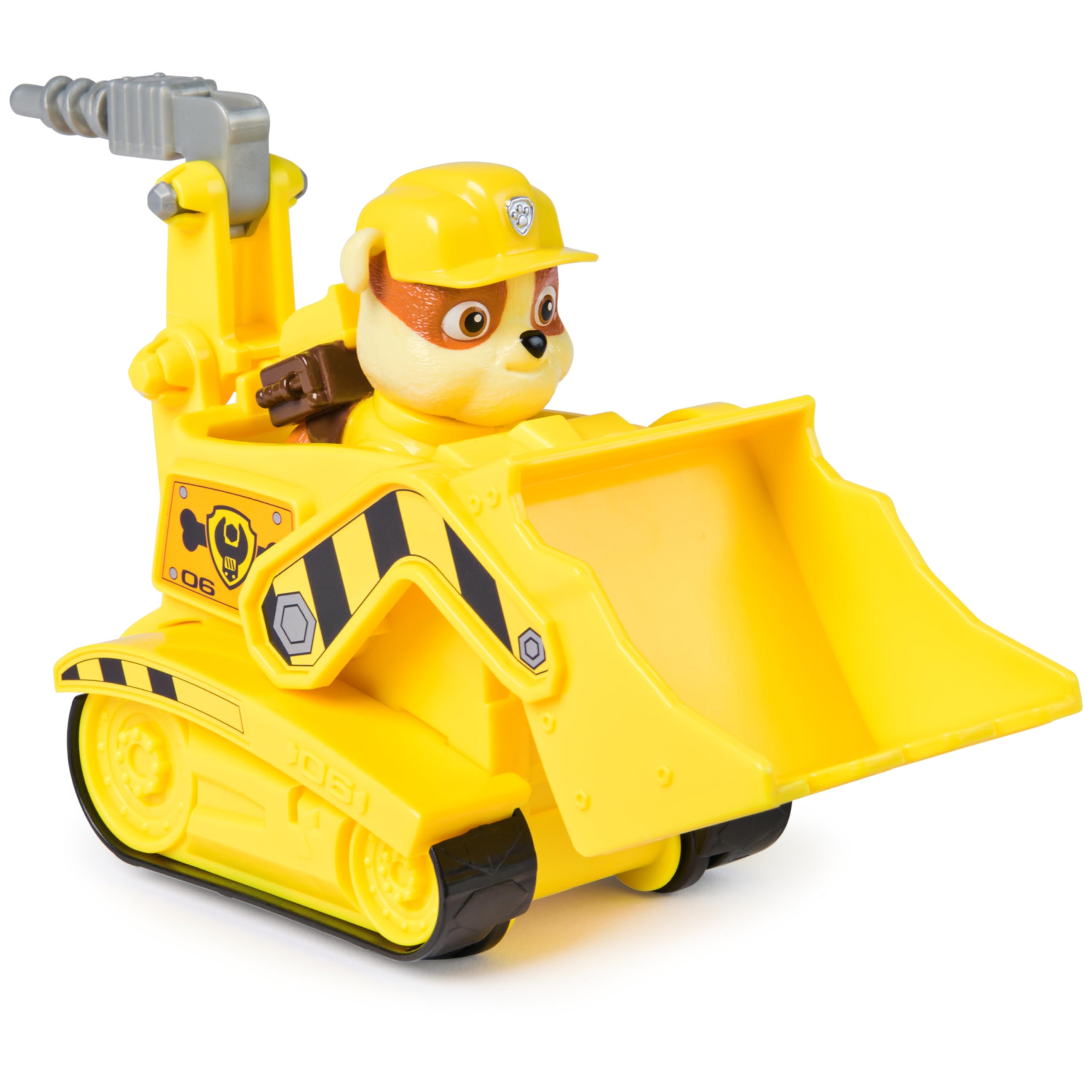 PAW Patrol, Rubble’s Bulldozer Toy Truck with Collectible Action Figure, Sustainably Minded Kids Toys for Boys & Girls Ages 3 and Up - 4