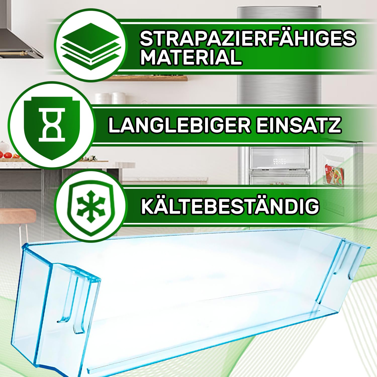 Türablagen für Kühlschränke 432 х 85 x 85 mm mit dem Originalcode 1022439 für Amica - Garantie 5 Jahre - MADE IN EUROPE - ONIX TECH