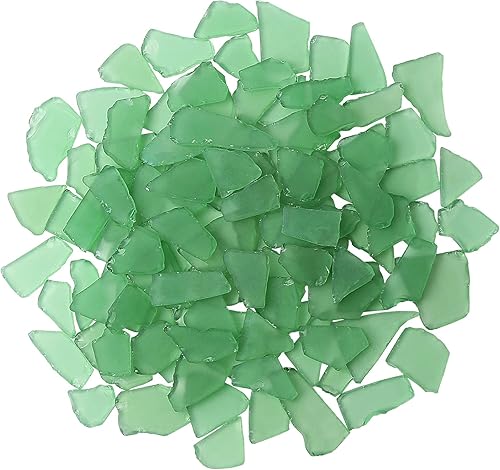 Vidrio de mar para manualidades, piezas decorativas de vidrio de mar esmerilado, 16 onzas, relleno de jarrón, suministros de manualidades de