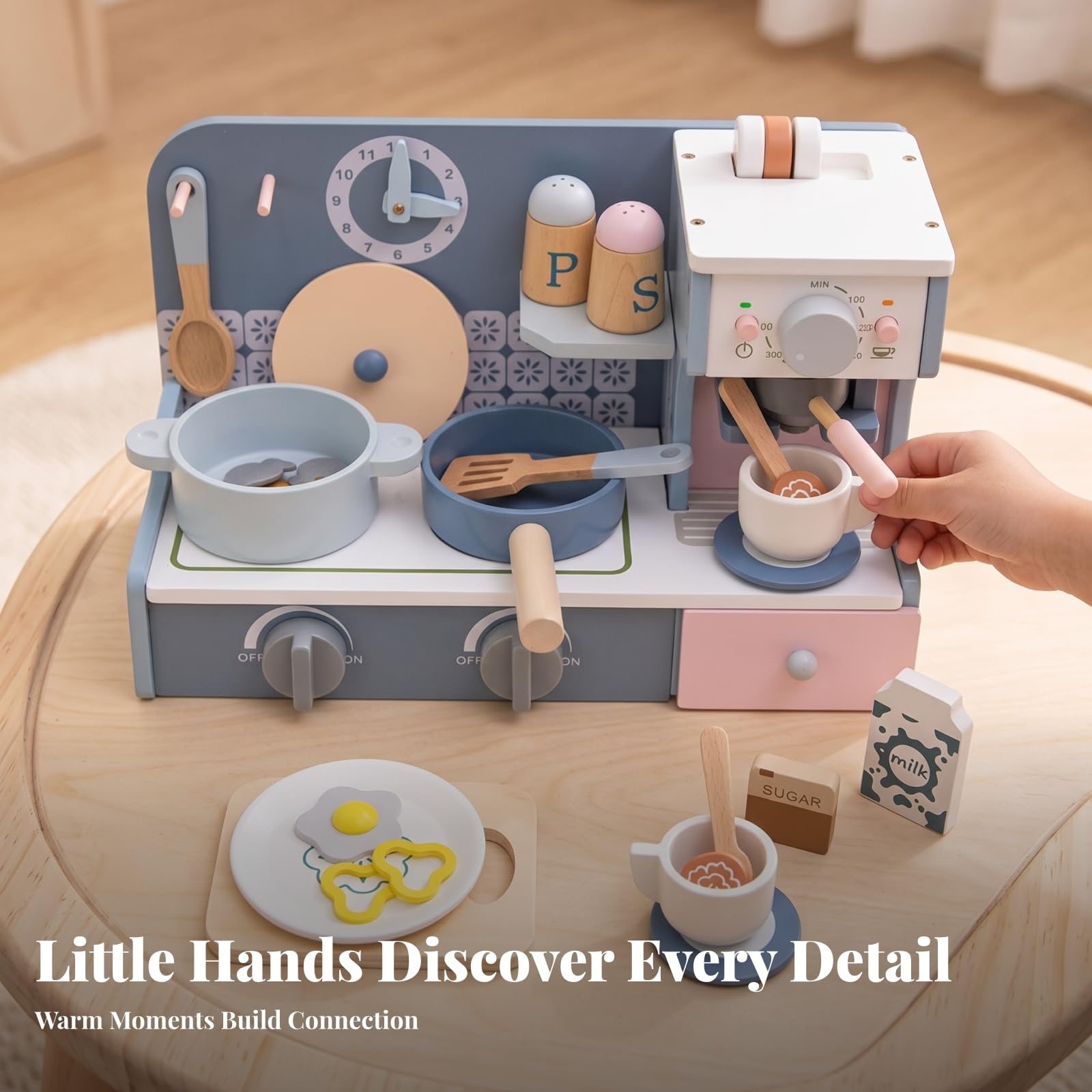 Macchina da caffè con Accessori Completo | Giocattolo Giocattolo con Accessori, Interattivo, per Cameretta, Bambine
