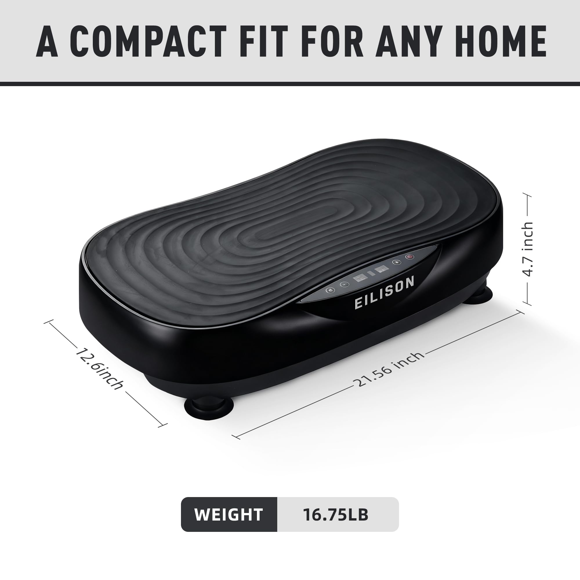 EILISON Glory - Máquina de ejercicio con placa de vibración, drenaje linfático, plataforma de vibración de entrenamiento de todo el cuerpo, 99 velocidades ajustables, placa vibratoria moldeadora de