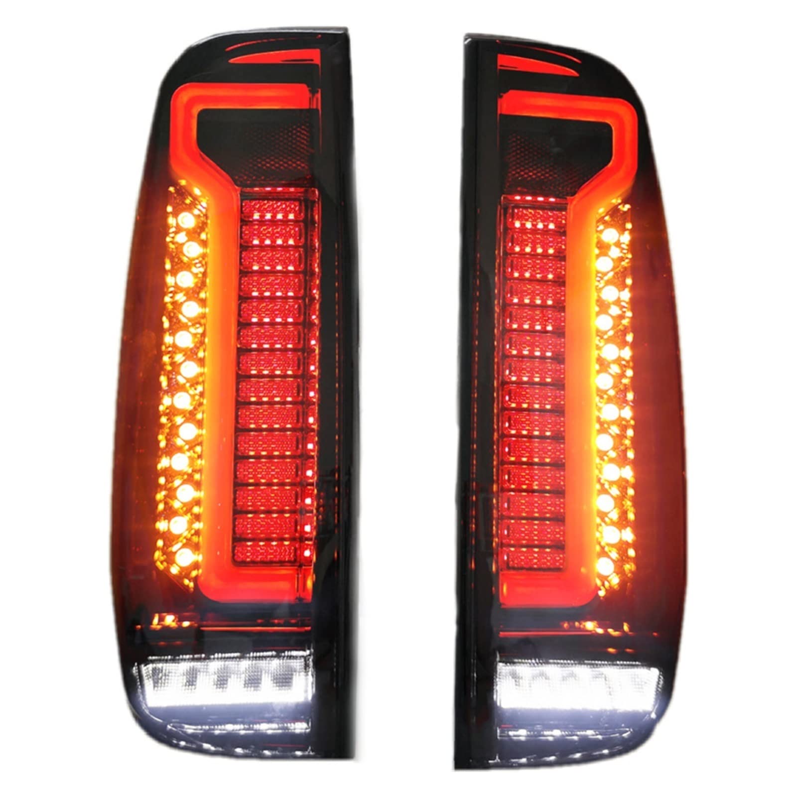 Ópticas traseras Nissan Navara D40 2004-2014 con acabado resistente y luces dinámicas 7