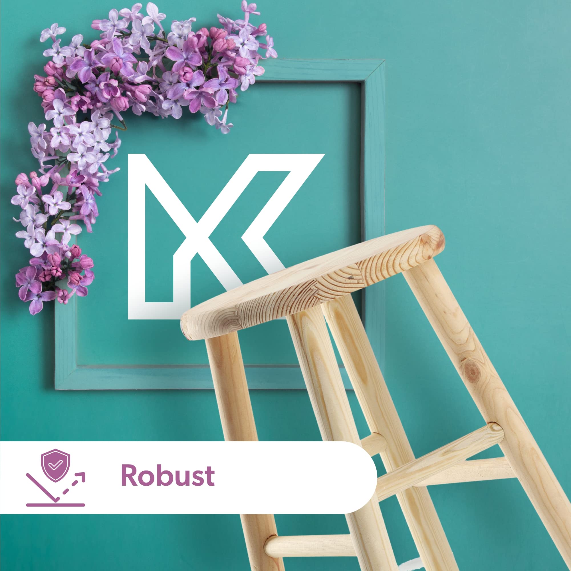 KADAX Tabouret en Bois de Pin Naturel, Élégante Chaise pour Ajouter Une Touche de Charme Rustique à Votre Décoration Intérieure (Rond)