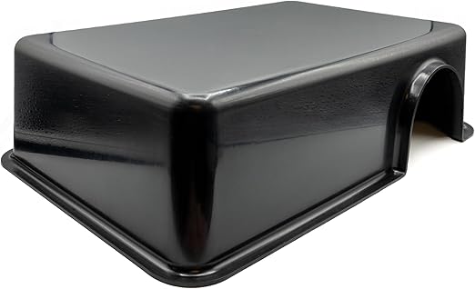 Pangea Reptile Hide Box (F - X-Large 16.25"x11"x4.5") - Fits Most Cages 2'x4' and up, Usable as Snake Tank Accessories, Good for Ball Python, Boas, Kingsnake
