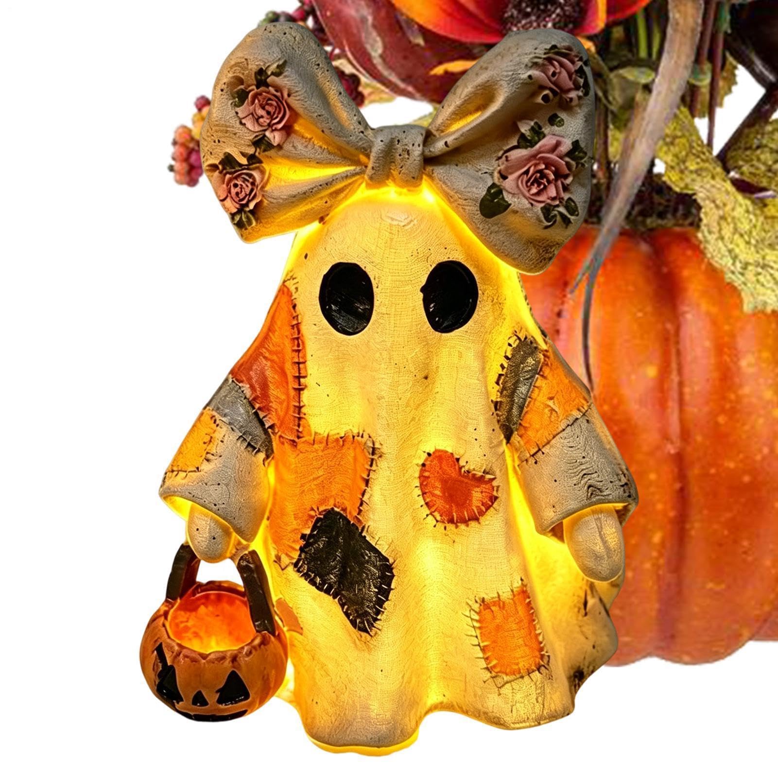 Statue fantôme d'Halloween pour décorer un dortoir ou petit appartement