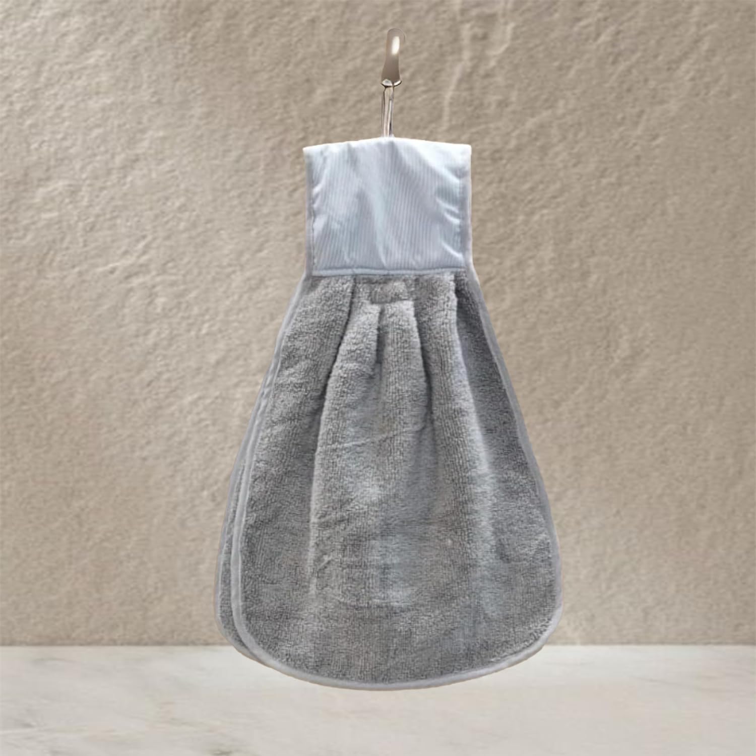 Wash Basin Hanging Hand Kitchen Towel Napkin with Loop | 200 GSM | Kitchen Sink Towel | Pack of 1 in Sand-image-19