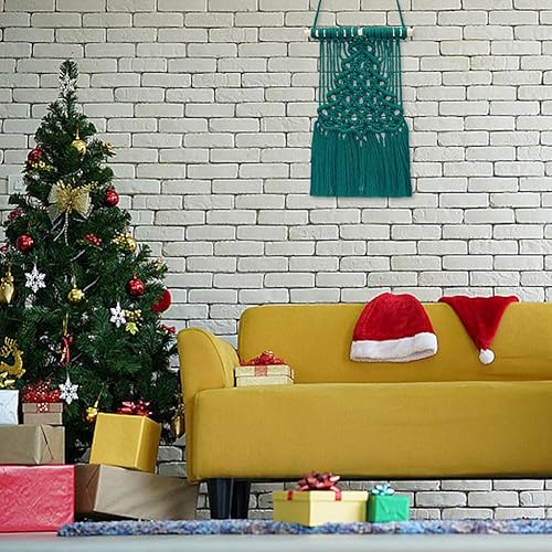 Miniatura 6 de Kit de macramé para árbol de Navidad, macramé para colgar en la pared, kit de bricolaje para principiantes, kit de macramé para colgar, kit de