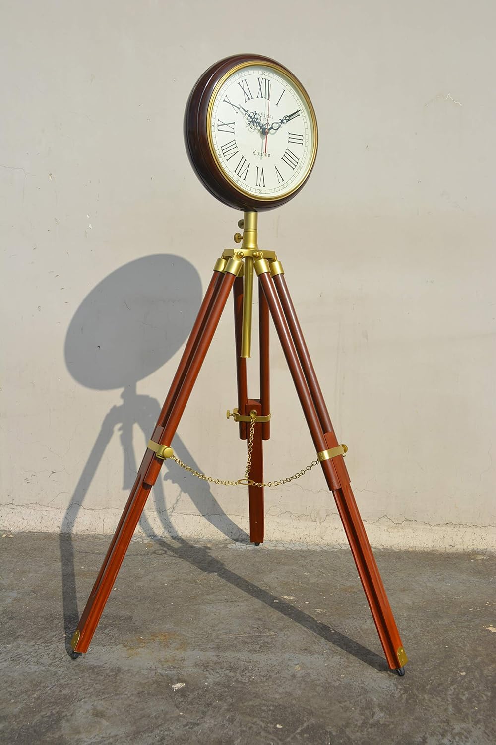 Moderne Standuhr, Vintage, Holzstativ, Standuhr, Eckständer, Schlafzimmer, Wohnzimmer, Bodenuhr, dekorative Uhr