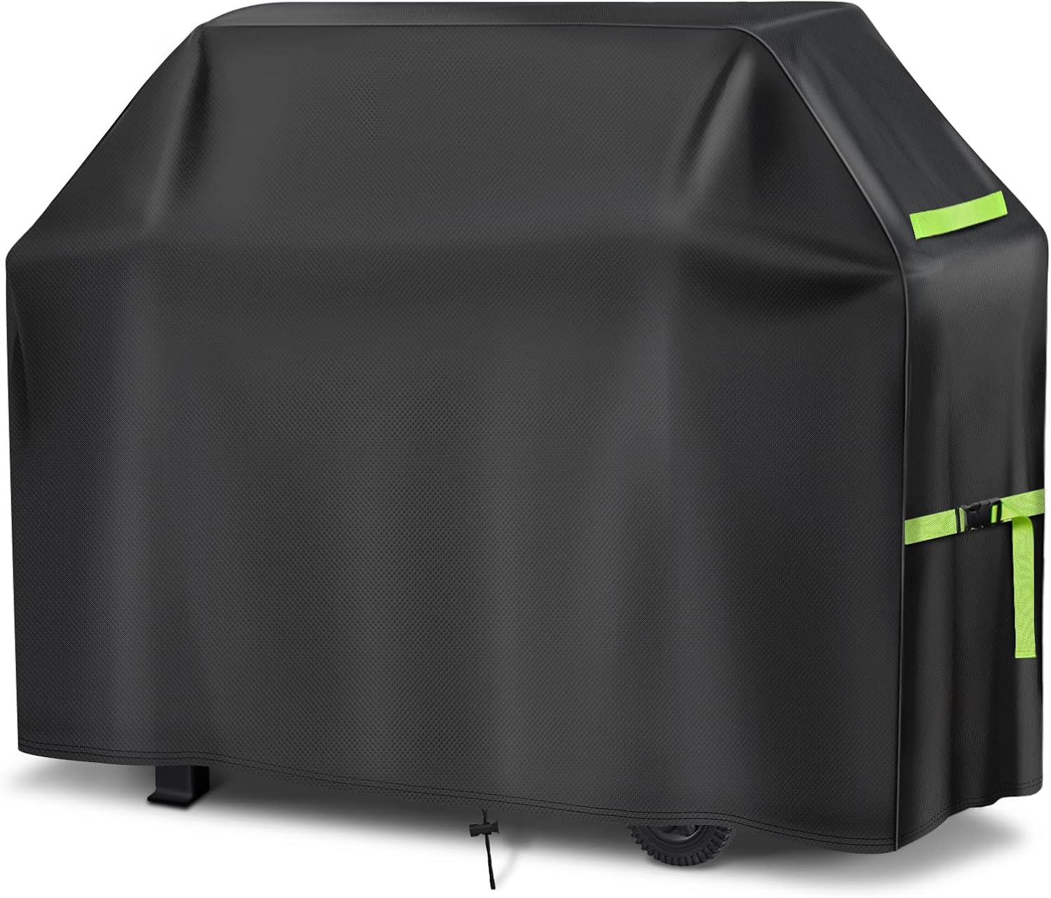 GEMITTO Grill Cover, 420D Waterproof BBQ Charbroil Grill Cover for 3 to 5 Burner, Anti UV Dust Wind Weather, Fits Universal Grills Like Weber Char Broil Nexgrill Brinkmann and More (57"x26"x42")
