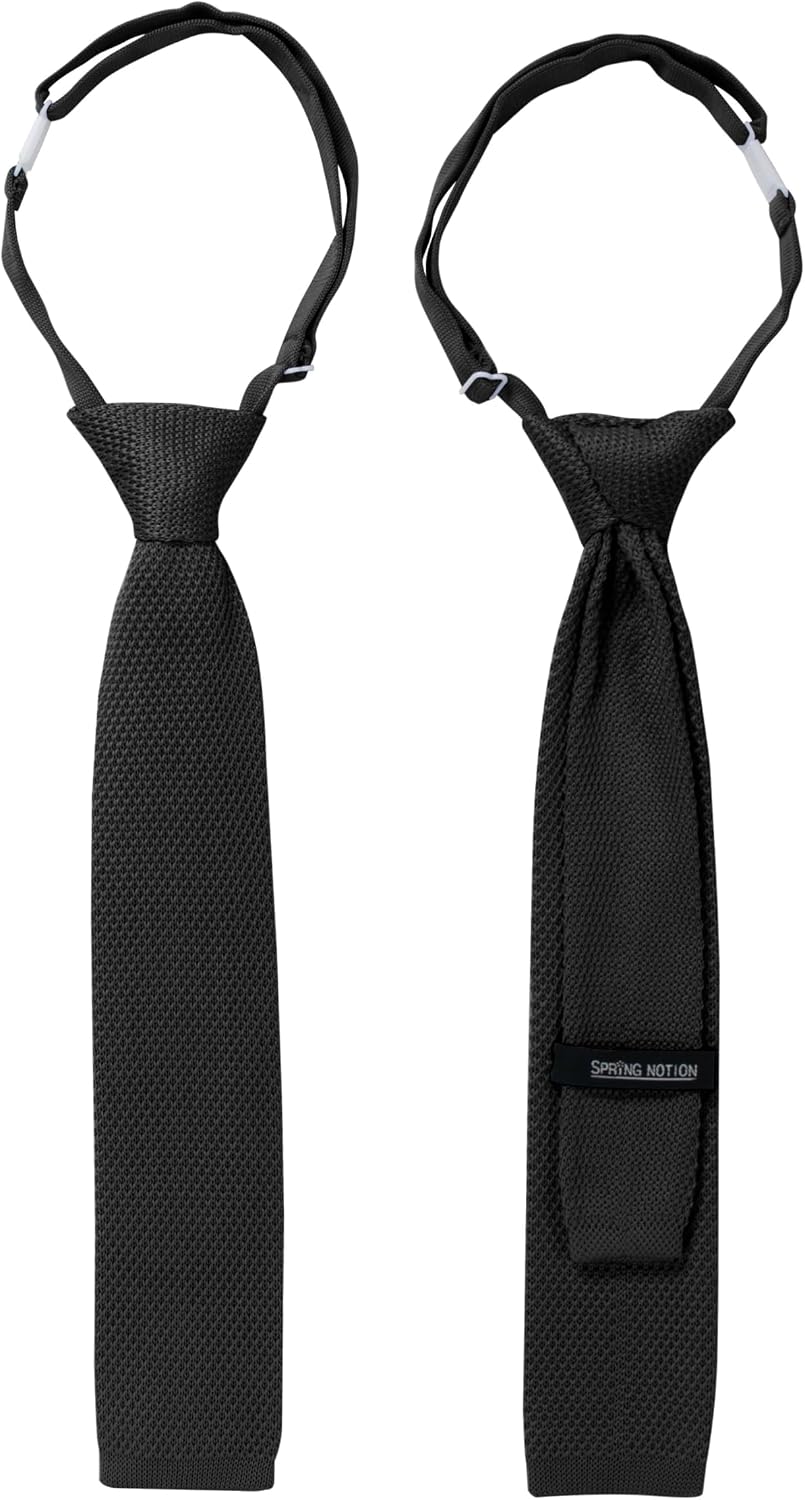 Spring Notion Boys' Pre-tied Knit Necktie with Adjustable Strap
