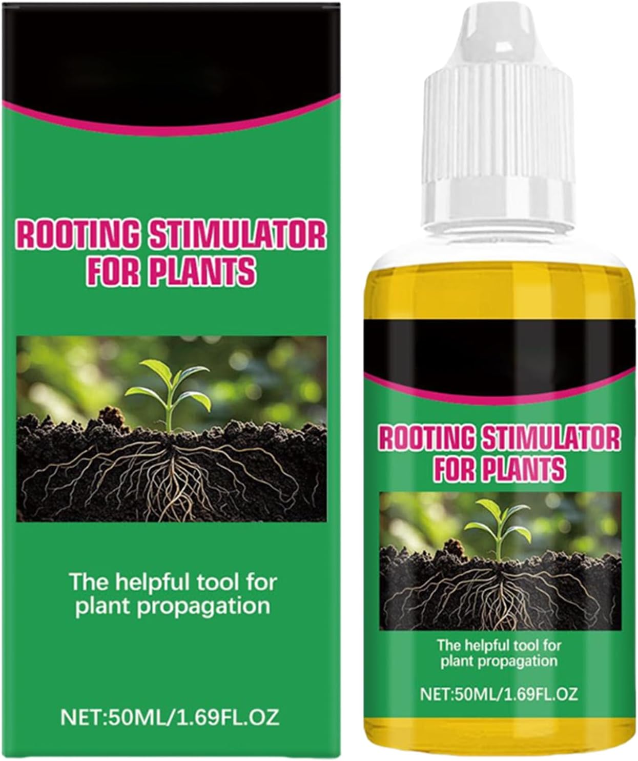 Plant Root Booster, Growth Accelerator Fertilizer, Hydroponic Solution with Nutrients, Fertilizer with Easy Absorption, Garden Care Products, for Trees Shrubs Yard Backyard Farm Courtyards
