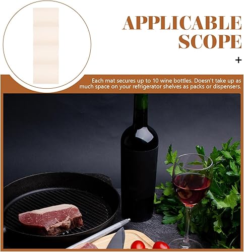 Miniatura 7 de Amosfun Soporte para botella de agua, soporte para botella de vino, organizador de cajones de refrigerador, estante de agua para refrigerador, mini