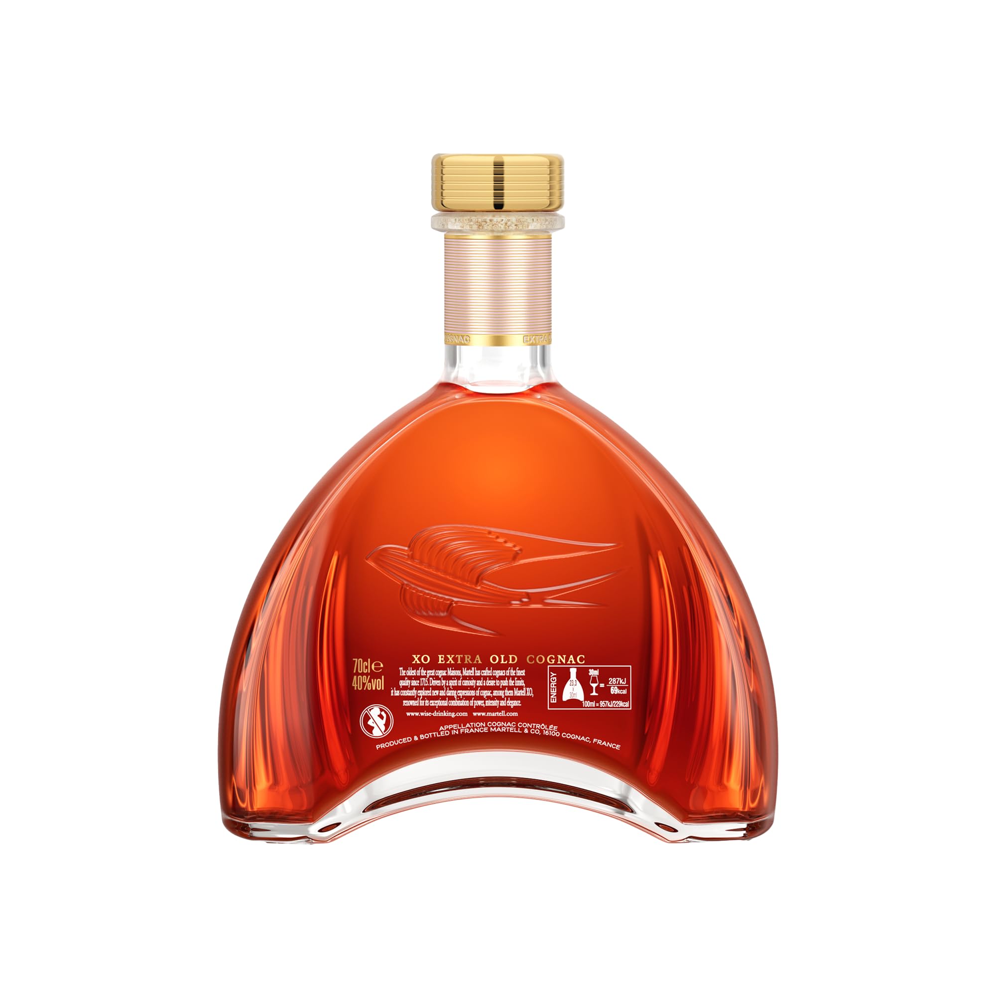 Martell XO Extra Old Cognac 0,7 l – Fruchtiger Cognac als Geschenk