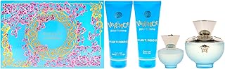 Versace Dylan Turqoise Pour Femme 4 Piece Gift Set: Eau De Toilette 100ml - Shower Gel 100ml - Body Lotion 100ml - Eau De Toilette 5ml