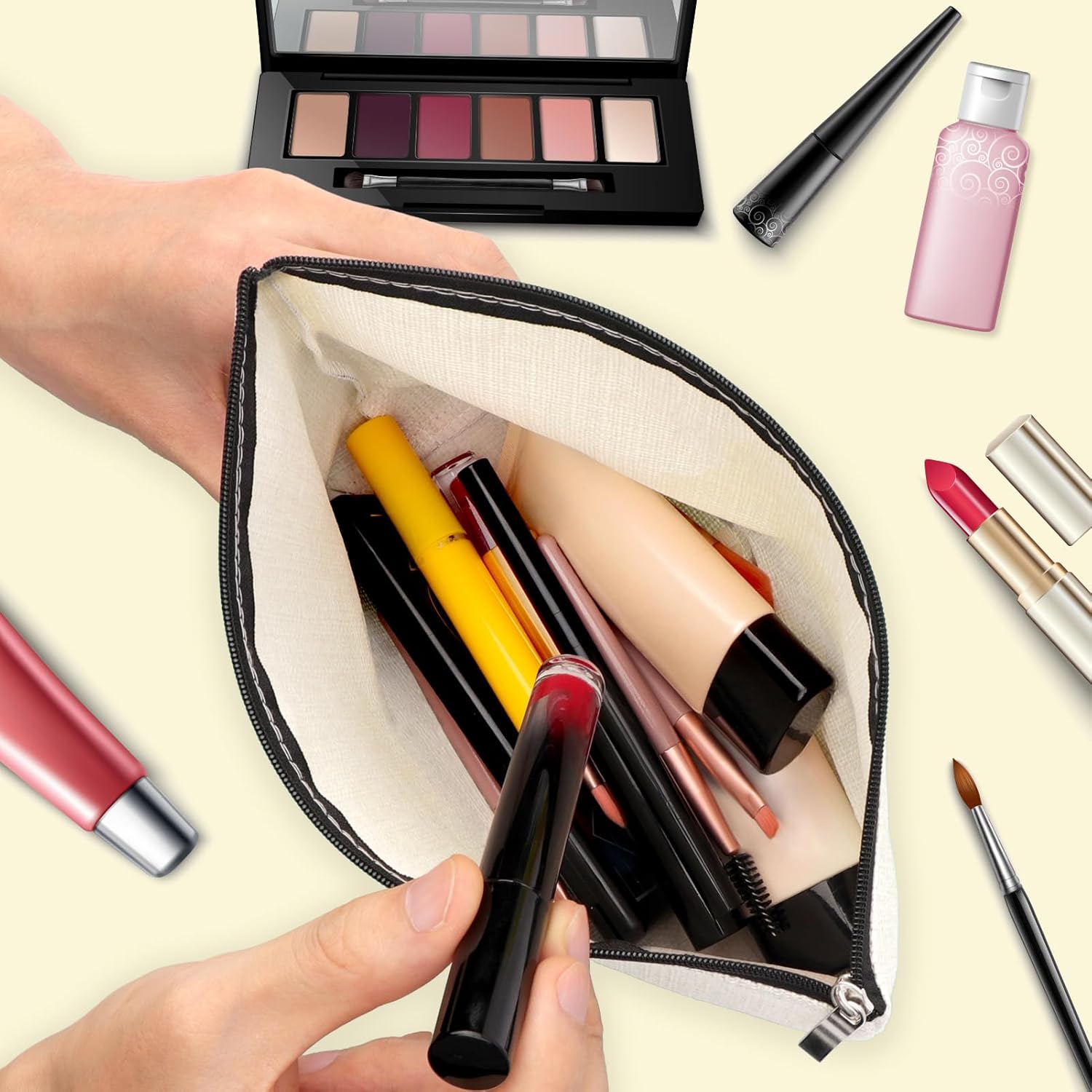 Mxrymvu Inspirational Black Women Gifts African American Makeup Bag Motivational Gifts for Black Women Friends Sisters Cosmetic Bags Encouragement Gift for Female Travel Toiletry Bag - Image 7