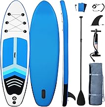 Stand Up Paddle Board, Yoga Board with Durable SUP Accessories & Carry Bag - Wide Stance, Surf Control, Non-Slip Deck, Leash, Paddle and Pump for Youth & Adult