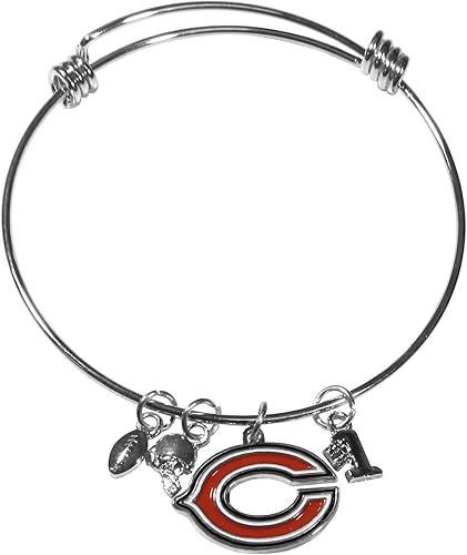 Vista 27 de Siskiyou Sports NFL womens Dangle Earrings and Charm Bangle Bracelet Set