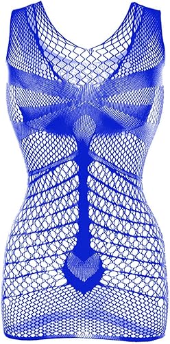 Lencería de red para mujer, ropa de dormir de una pieza, talla única, cuello en V, mini vestido de babydoll transparente