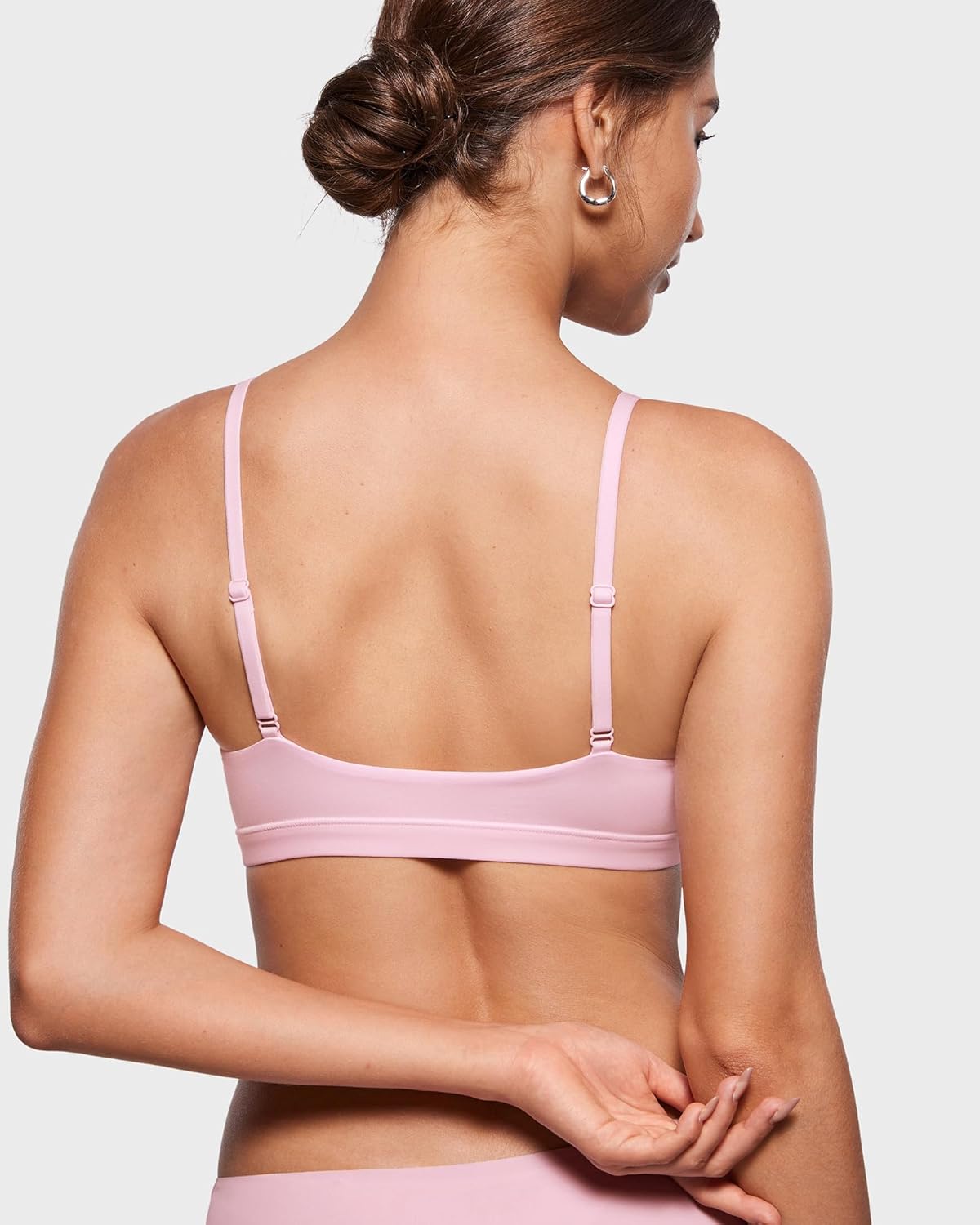 INLYRIC Women's Inbarely Soft Scoop Bralettes No Padding Cami Bras Unlined No Underwire Comfort Sleep Bralette Pullover - Image 4