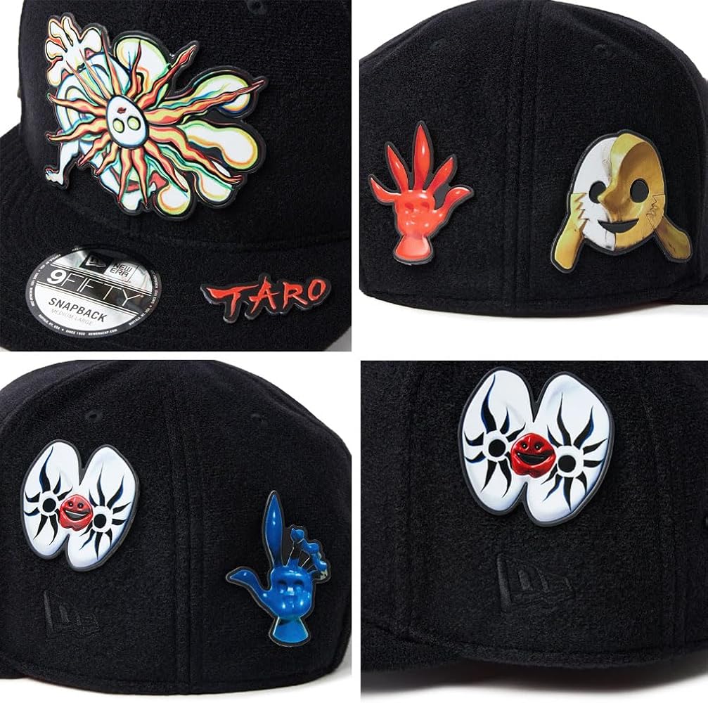 Amazon | [ニューエラ] 9FIFTY TARO OKAMOTO 岡本太郎 パッチ ブラック