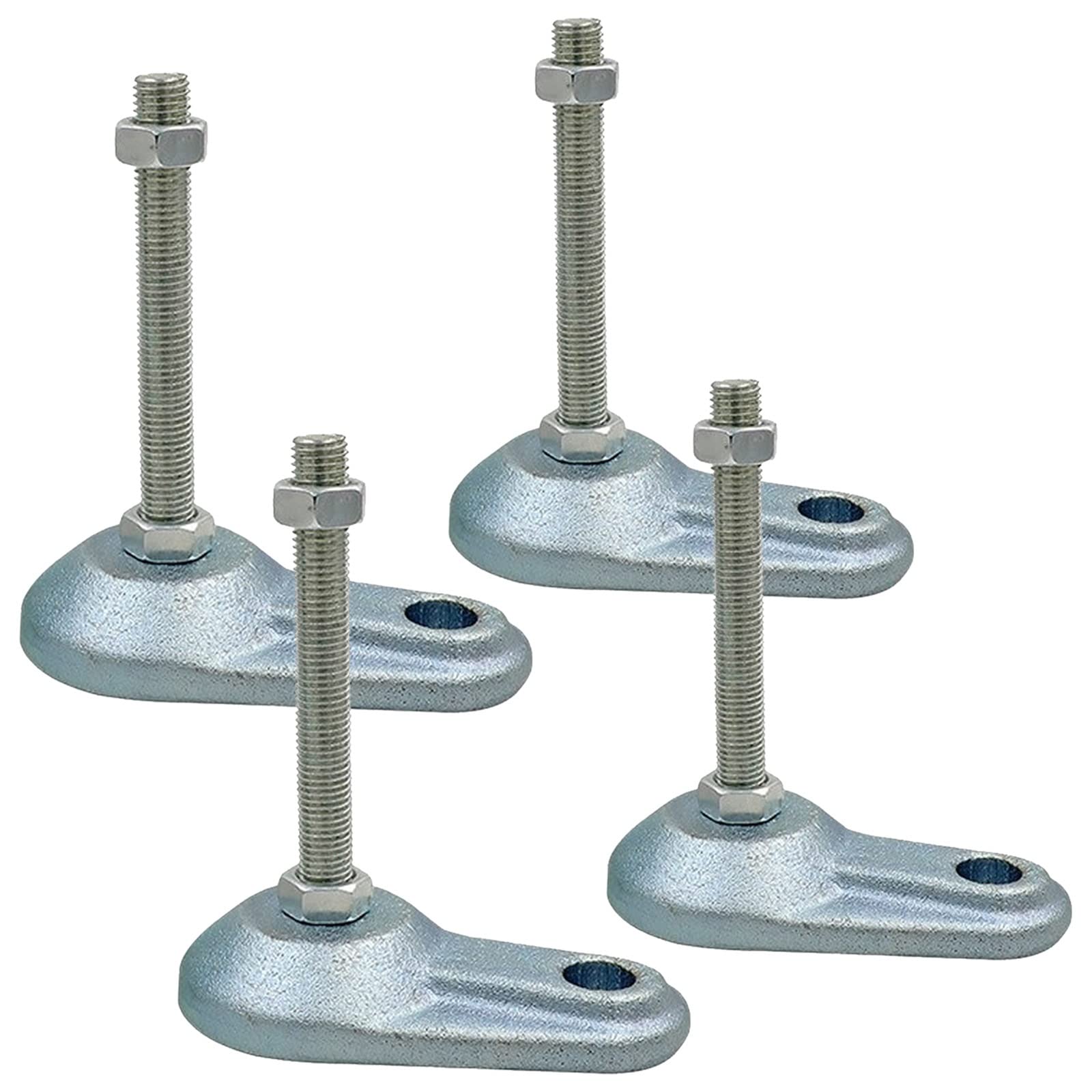 vfdaSWQQ levelling foot, 4-Pack Heavy Duty Furniture Leveling Feet, Cast Iron Adjustable Support for, Sofas, Workbenches and More(D84xm12x80)