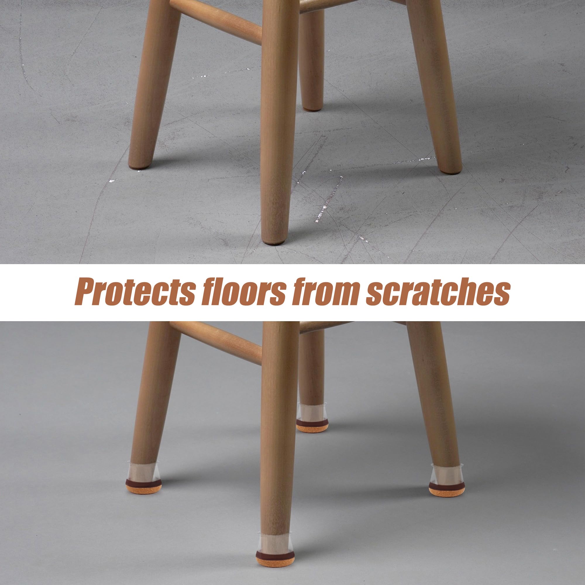 Nicola 32 Pcs Chair Leg Floor Protectors - Image 3