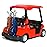 KinsFun - Golf Cart 4 Die Cast Metal Model Pullback Action Toy (Red)