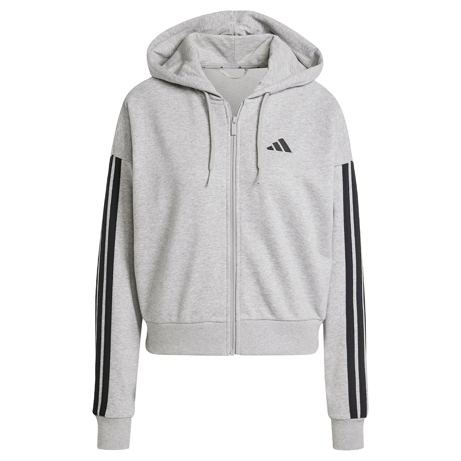 adidas Women Hoody Fullzip Track Tops | W 3S Ft Fz Hd | Grey | - Review, Price and Buying Guide