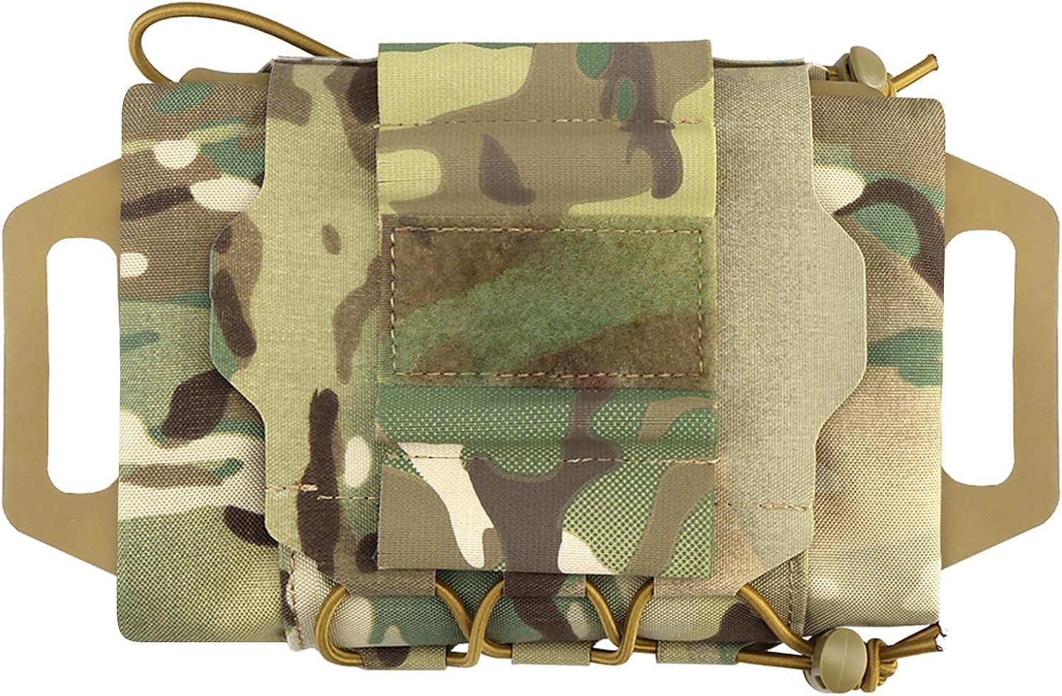 Qavctw Tactical MOLLE First Aid Pouch - 2-Piece System Med Roll Survival Medical Pouch with Handle, Rapid Access EMT Belt Pouch, First Aid Kit for Military,Outdoor Emergence