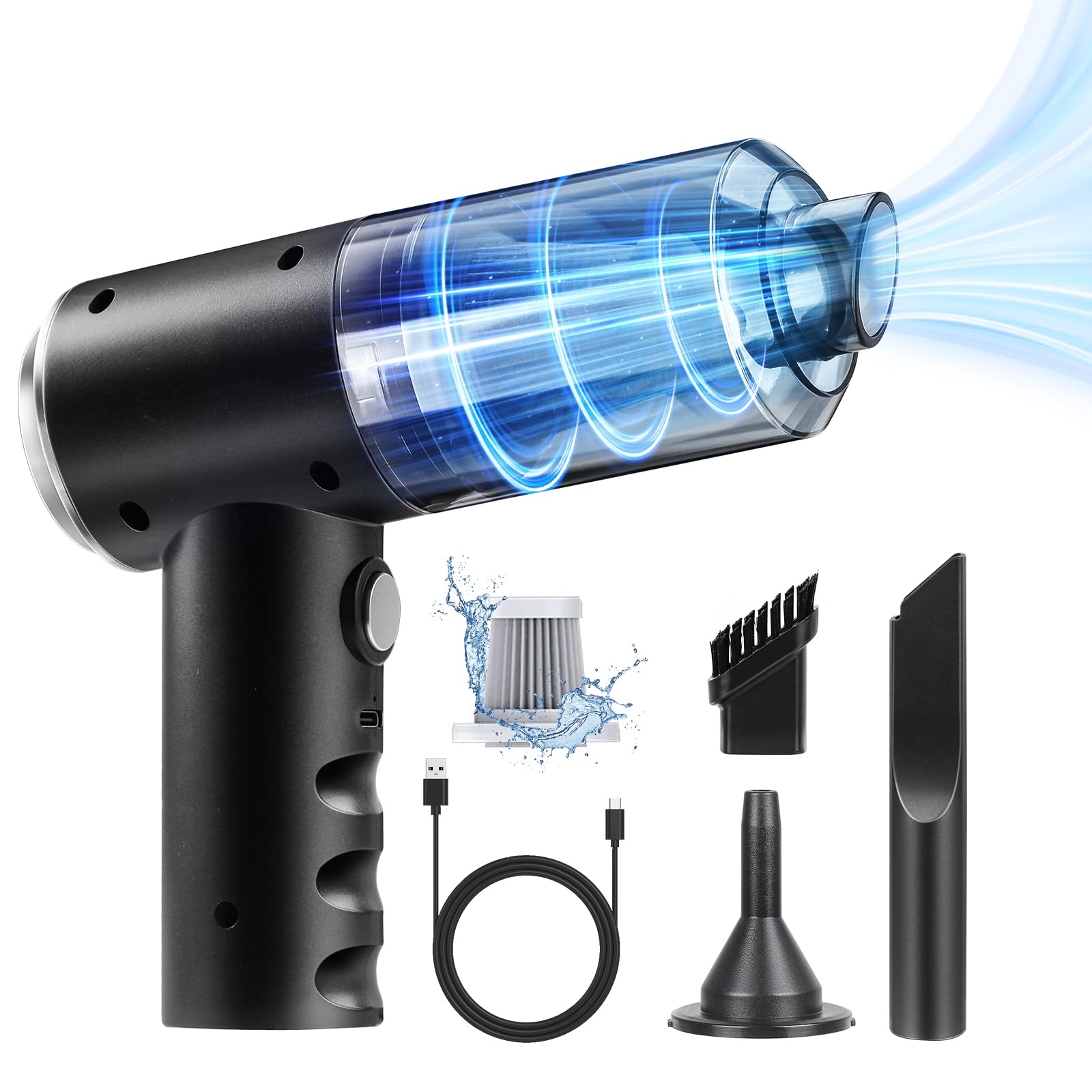 新品多機能4in1モデルハンディクリーナー25000PAタイプC充電式